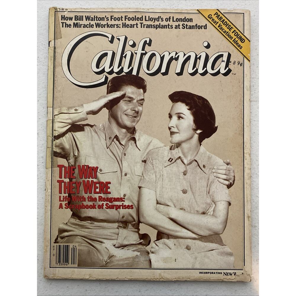 RARE VTG California Magazine April 1983 Reagan’s Ronald Nancy Reagan Bill Walton